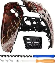 eXtremeRate Xeno Species Touchpad Front Shell Compatible with ps5 Controller BDM-010 BDM-020, DIY Replacement Shell Custom Touch Pad Cover Faceplate Compatible with ps5 Controller