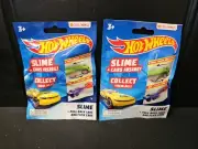 2 QTY HOT WHEELS SLIME FLICK CAR / PULL BACK CAR BLIND BAG (New In Package)