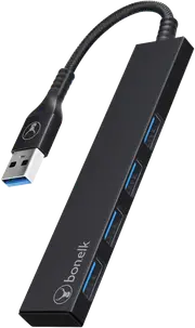 Bonelk Long-Life USB-A to 4 Port USB 3.0 Black