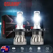 H4 9003 LED Headlight Bulbs Globes Kit Hi/Low Beam 80W 9600LM 6500K Bright White (for: Daewoo)