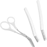 Women's Eyebrow Trimmer Kit 3-piece Set: Scissors Comb Razor for Precise Grooming
