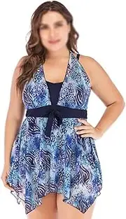 Plus Size Women's Two Piece Swimsuit Skirt Quick Dry Breathable Swimming Beach Bikini Skirt