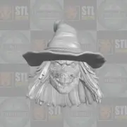 The Scarecrow v2 Arkham custom head for McFarlane DC Multiverse & other figures