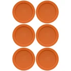 Replacement Lid for Pyrex 4-CUP Storage Cover 6" Bowl 7201-PC Orange (6-Pack)
