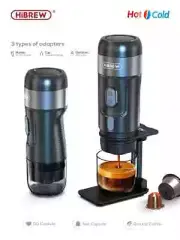 HiBREW Portable Coffee Machine for Car & Home,DC12V Expresso Coffee Maker Eu plu