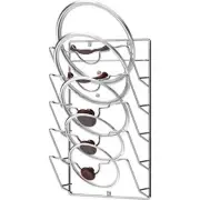 Wall Door Mounted Pot Pan Lid Rack Organizer for Cabinet Kitchen Pantry Cupboard