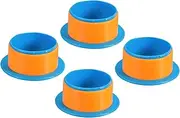 uxcell 3inch Shrink Wrap Handle, 4pcs Stretch Wrap Dispenser Stretch Film Dispenser Plastic Hand Dispenser Saver Protection for 3inch Core Furniture Wrapping Moving Packing, Blue