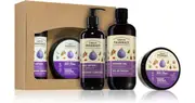 Green Pharmacy Argan SET gift pack sugar body scrub 200 ml + body milk 400 ml + hydrating shower gel with argan oil 500 ml
