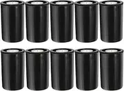 10Pcs Empty Black White Bottle 35mm Film Cans Canisters Containers for Kodak Fuji - (Color: Black)