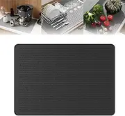Generic Heat-Resistant Silicone Rectangular Stove Cover Mat & Utensils, Black, 27.55in x 19.68in, 50cm x 71cm, BAKING_MAT
