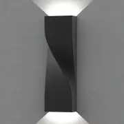 CLA Lighting Exterior LED Tri-CCT Surface Mounted Up/Down Twist Wall Light IP65 Large Dark Grey
