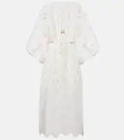 [Zimmermann] Zimmermann Coco lace midi dress AU 16 white