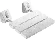 FFSPIIO Wall Mounted Folding Shower Seat Stool, Folding Bath Seat Bathroom Foldable Shower Seating Chair Tub Bath Stools Shower Chair