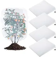 Large Fruits Tree Netting, Protect Your Garden with Bird Netting, Garden Covers, and Fruit Bags - 4 Pack of Plant Protection Netting for Blueberries and Fruit Trees, from Insect Bird Eating