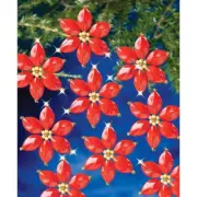 The Beadery® Red Poinsettias Ornament Kit