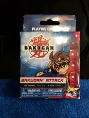 New Bakugan Battle Brawlers Bakugan Attack Playing Card Game 56 Cards 5 Dice