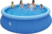 Outraveler 12ft x 36in Inflatable Swimming Pool, Outdoor Above Ground Pool,Top Ring Blow Up Pool