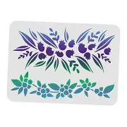 Vine Border Wall Stencil Templates 11.7x8.3 inch Plastic Plan Fruit Blueberry