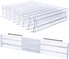 Drawer Dividers Organizers 8 Pack, Adjustable 3.14" High Expandable from 11-2...
