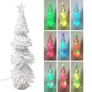 White LED Tabletop Christmas Tree Accessory Lighted for Xmas Decorations Holi...