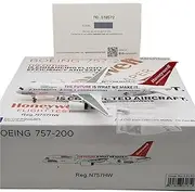 Pre-Built Model Aircraft 1:400 Static Model Airplane for Honeywell Engine Test B757-200 N757HW High-Detailed Model Collectible Aircraft Miniature Airplane Model