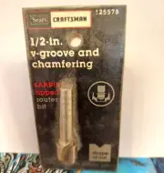 Carbide Router Bit V-Groove-1/2" Craftsman 925578
