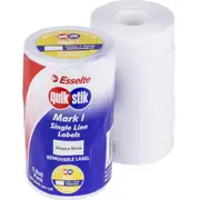 Quikstik Mark I Labels Removable White 1500 Labels/Roll Blank 22x12mm Box 5
