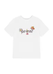 Off-white Kids Logo Printed Cotton T-shirt (4-10 Years) - 04YR (4 Years) 04YR (4 years)