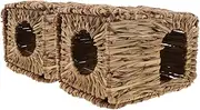 BESPORTBLE Rabbit Guinea Pig Hideout Long-Lasting Grass House Foldable for Easy Transport Hideaway