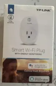 TP Link Smart Wi-Fi Plug HS100 with Energy Monitoring NEW NIB