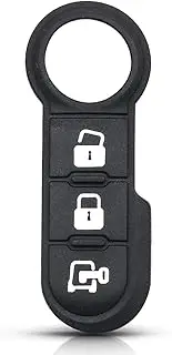 FLJKCT Car Key Shell 3 Button Flip Folding Key Remote Shell Remote Car Key Pad Shell,for Fiat 500 Panda Abarth Punto