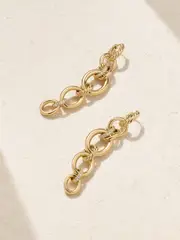 [David Yurman] David Yurman - Dy Mercer™ 18-karat Gold Diamond Earrings - One size One size Gold