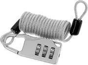 Ciieeo 1Set Adjustable Cable Lock for Luggage Heavy Duty Combination Lock Secure Your Belongings for Suitcases Lockers and Outdoor Use Portable Design for Travel and Storage