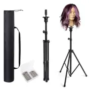 Tall Wig Tripod Stand,Metal Mannequin Head Stand Adjustable for Mannequin Hea...
