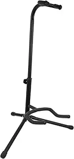 SUPVOX Vertical Guitar Stand Music Stand Foldable Iron Sponge Guitar Holder Black Sturdy Practical