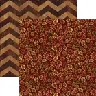 Rustic Leaves - Fall Rustica 12x12 Fall Scrapbook Paper - 5 Sheets