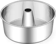 E-far Angel Food Cake Pan, 10-Inch Stainless Steel Tube for Baking Pound Chiffon