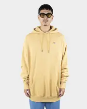 DICKIES MENS Classic Label Washed Pull Over Hoodie CLAY