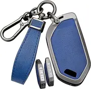 ontto Alloy Car Key fob Cover Fit for Kia Telluride EV9 2023 2024 Picanto GT Line Sorento MQ4 Carnival KA4 Morning K5 Carens 2024 Remote leather Key case keyring Key Shell holder bag keychain