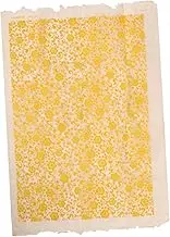 Tofficu 1sheet Ceramic Decal Transfer Paper for Pottery Professional Underglaze Paper Traditional Floral Patterns Easy High-Temperature Clay Decor Floral Design