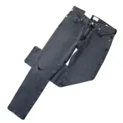 NWT Citizens Of Humanity Skyla in Covert Gray Distressed Cigarette Jeans 25