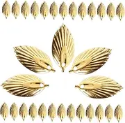 [COHEALI] Leaf Charm Diy Kit 200pcs Leaf Charms for Jewelry Making Craft Supplies Silver Plated