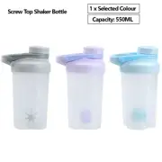 550ml Shaker Ball Bottle Cup Gym Protein Supplement Drink Blender Mixer Bottle