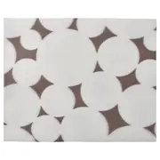 VÅRKLYNNE place mat, patterned black/white, 36x29 cm
