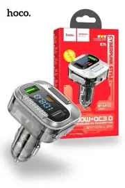 Hoco 30W Handsfree FM Transmitter Wireless Bluetooth Car Kit Adapter USB-C E75