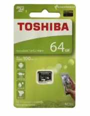 Toshiba TF Card M203 Micro SD 64GB U1 Class10 100MB/s Full HD flash memory card