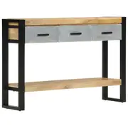 Console Table 110x30x76 cm Solid Rough Wood Mango vidaXL