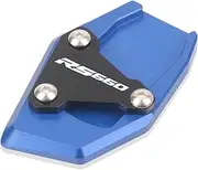 FUSHENGLI Motorcycle Kickstand Foot Side Stand Extension Pad Support Plate Enlarge Stand Compatible with RS660 2020-2023(Blue)
