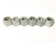 Steel Nylon Insert Lock Nuts Zinc Plated 7/8"-14 LOT OF 6
