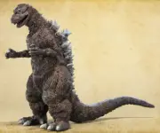 Japan Rare Bandai Godzilla 1954 Poster Color ver. Limited Vinyl Painted Figure